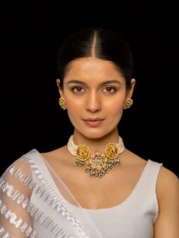 Shlok Jewels - Kamadhenu Choker & Earring Set