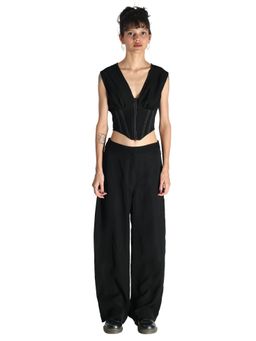 MAMKAM - High Waisted Pants- Black
