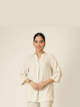 Saltpetre - Beige Sherry Single Pleated Tunic
