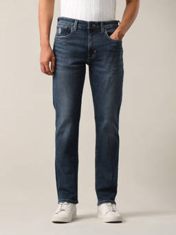 U.S. Polo Assn. Denim Co. - Men Dark Blue Harold Solid Straight Fit Jeans
