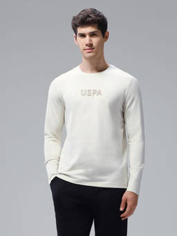 U.S. POLO ASSN. - Men White Solid Slim Fit T-shirt