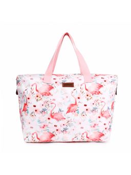 Astrid - Spacious Travel Bag with Zipper Closure and Dual Handle Pink