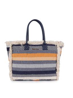Astrid - Spacious Fringe Bag for Women with Zipper Closure Purple