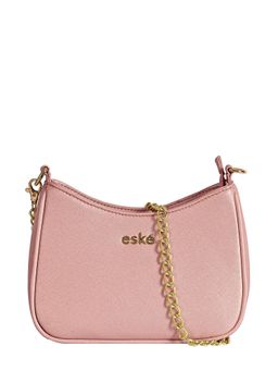 Eske - Jena Pink Solid Vegan Leather Shoulder Bag