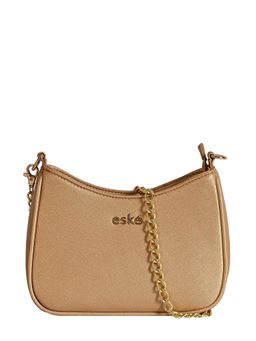 Eske - Jena Beige Solid Vegan Leather Shoulder Bag