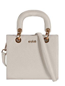 Eske - Sofia White Solid Vegan Leather Handbag