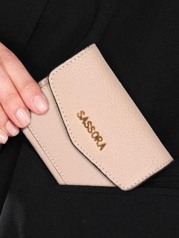 Sassora - Genuine Leather Purple Card Holder (S)