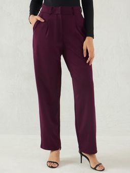 Femmella - Wine Knit Trouser