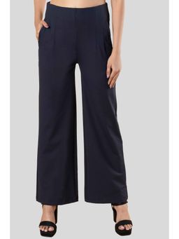 Not So Pink - Navy Blue Clean Look High Rise Parallel Trouser