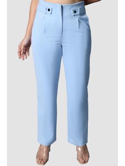 Not So Pink - Blue Belt Loop High Rise Trouser