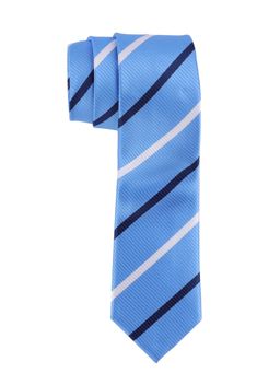 The Tie Hub - Sky Blue Stripe Microfiber Neck Tie