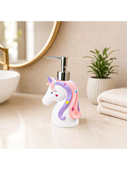Voncasa - White Polyresin Animal Shape Liquid Soap Dispenser