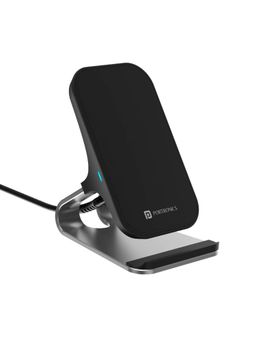 Portronics - Freedom 15 Plus 15W Charger and Mobile Stand with 1M Cable(Silver)