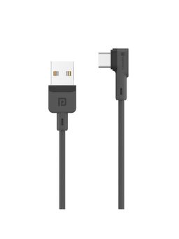 Portronics - Konnect L 3A Type-C Cable for Smartphones and All Type-C Devices (Grey)2 Mtr