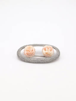 Verona - Coral Peach Brooch