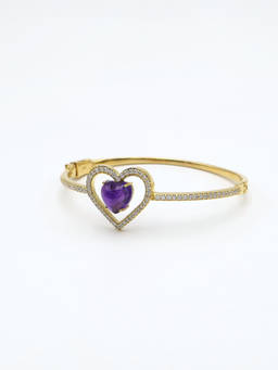 Verona - Amethyst African Blue Bangle