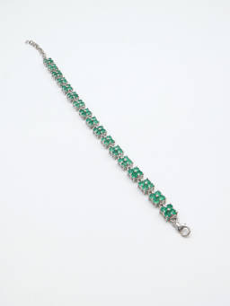 Verona - Onyx Silver 925 Green Bracelet