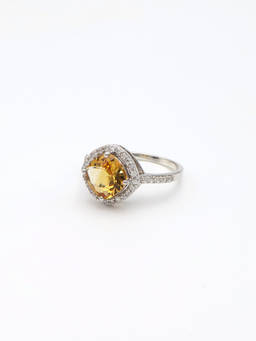 Verona - Citrine Stone Mustard Ring