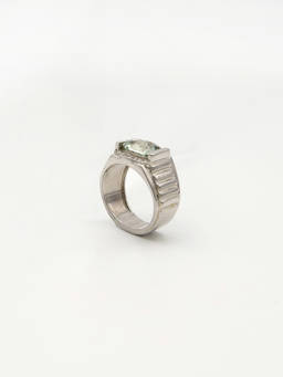 Verona - Prasiolite Silver 925 White Ring