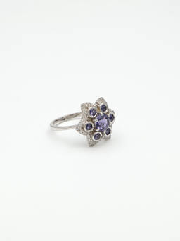 Verona - Iolite Silver 925 Blue Ring