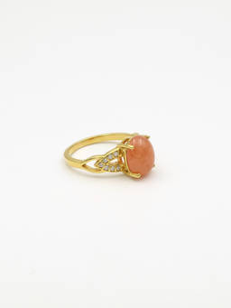 Verona - Cherry Quartz Oval Burgundy Ring