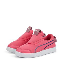 Puma - Courtflex V2 Slip On Ps Kids Pink Casual Shoes