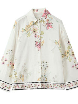 MISS MOSA BY AKANKSHA - Klara Floral Shirt Off White