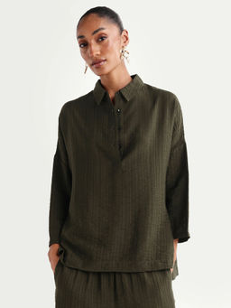 RAREISM - Solid Olive Women Top