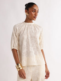 RAREISM - Self Design Off-White Women Top
