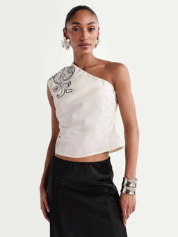 RAREISM - Light Off White Women Crop Top