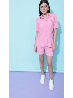Virgio - Pink Lounge Co Ord (Set of 2)