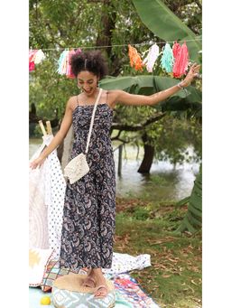 Virgio - Black Cut Out Wide Leg Jumpsuit