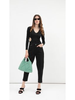 Virgio - Black Cut Out Bodysuit