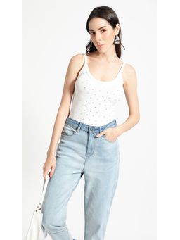 Virgio - White Embellished Top