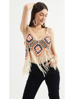 Virgio - Orange Cami Crop Top (M)