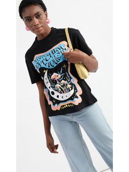 Virgio - Black Graphic Boxy T Shirt