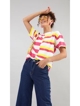 Virgio - Pink Coloured Boxy T Shirt