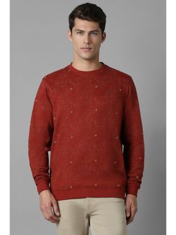 Louis Philippe - Men Casual Red Sweatshirt