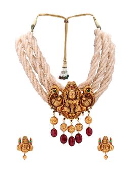 Joules By Radhika - Luminescent Necklace With Earrings