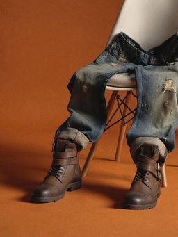 Jack & Jones - Men Brown Buckle Boots