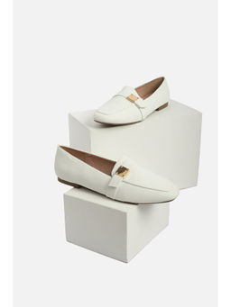 Allen Solly - Women White Formal Slip On Loafers