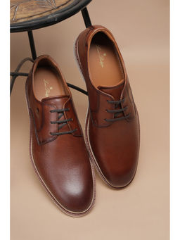 Louis Philippe - Men Brown Lace Up Derbies