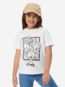 The Souled Store - Official Donald Duck Colour Delight Girls Cotton T-Shirt