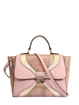 Eske - Lucie Flap Handbag, Rose Python