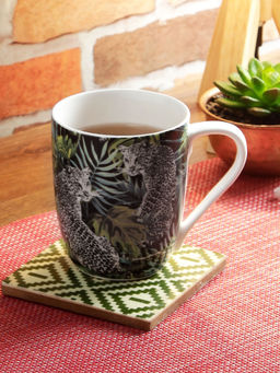 HomeTown - Bahamas Bone China Single Coffee Mug 310 Ml in Multi Colour