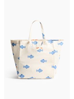H&M - Kids White Patterned Beach Bag