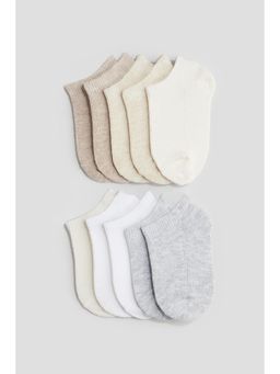 H&M - Kids Multi-Color 10-Pack Shaftless Socks