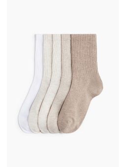 H&M - Women Multi-Color 5-Pack Sports Socks