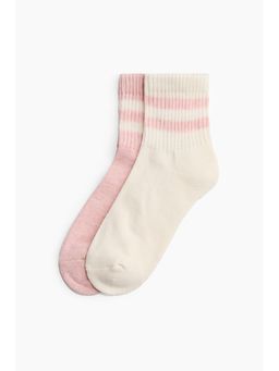 H&M - Women Multi-Color 2 Pack Ankle Socks