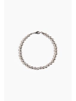H&M - Men Silver Beaded Bracelet